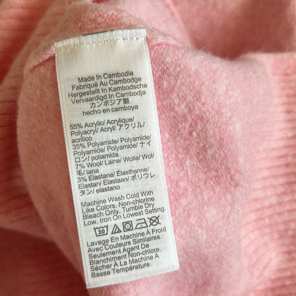 J. Crew Pink crewneck sweater in extra-soft yarn size S - Picture 8 of 8